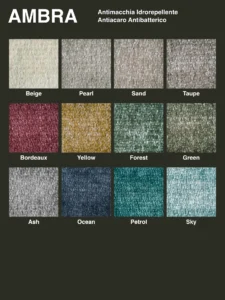AMBRA colori tessuti poltrone anziani relax