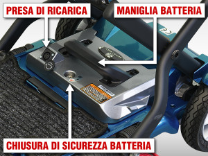 BATTERIA AL LITIO ESTRAIBILE SCOOTER PIEGHEVOLE PER DISABILI E ANZIANI