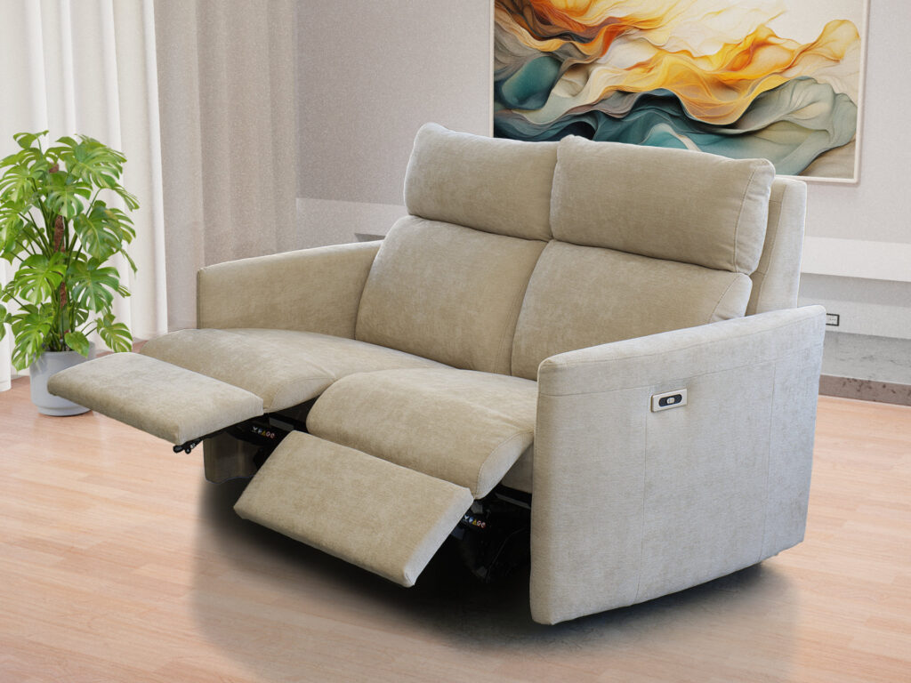 POLTRONA LETTO MADE IN ITALY Divano relax due posti reclinabili indipendenti