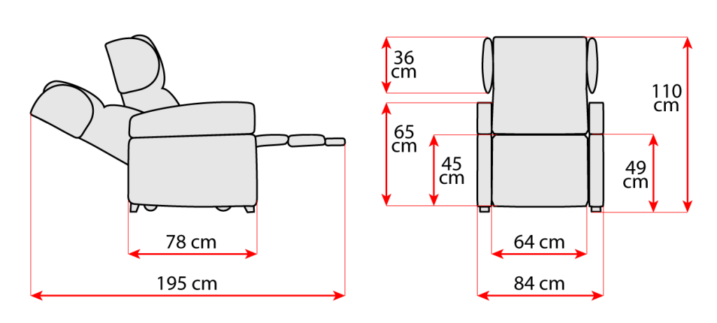 MISURE POLTRONA DISABILI 6 MOTORI