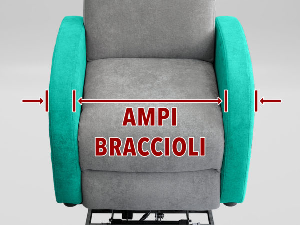 OFFERTA POLTRONA RELAX CON AMPI BRACCIOLI