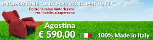 OFFERTE POLTRONE RELAX RECLINABILI ALZAPERSONA AGOSTINA