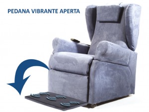 PEDANA VIBRANTE INTEGRATA APERTA POLTRONA ROBOTICA