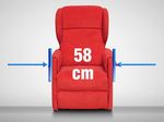 PICCOLA POLTRONA RECLINABILE 58 CM PER ANZIANI E AMANTI DEL RELAX