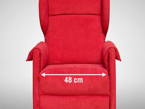 PICCOLA POLTRONA RECLINABILE AMPIA COMODA SEDUTA 48 CM