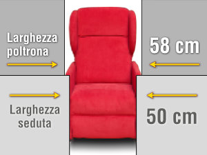 PICCOLA POLTRONA RECLINABILE MENO DI 60 CM
