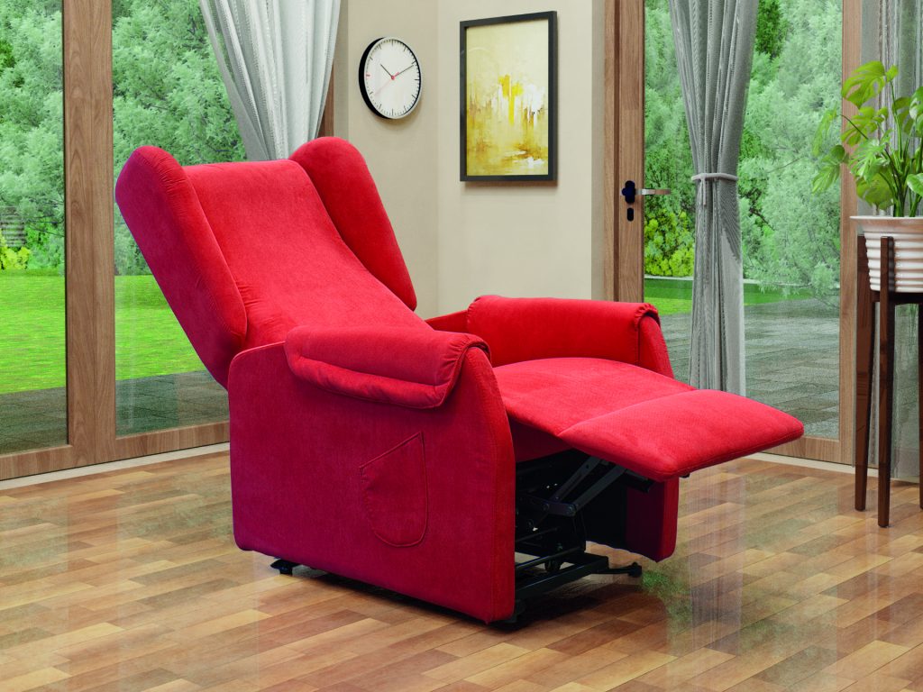 POLTRONA ANZIANI RECLINABILE DUE MOTORI GRAN RELAX RIPOSO LARGHEZZA 66 CM