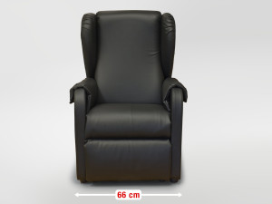 POLTRONA ANZIANI RECLINABILE LARGHEZZA 66 CM