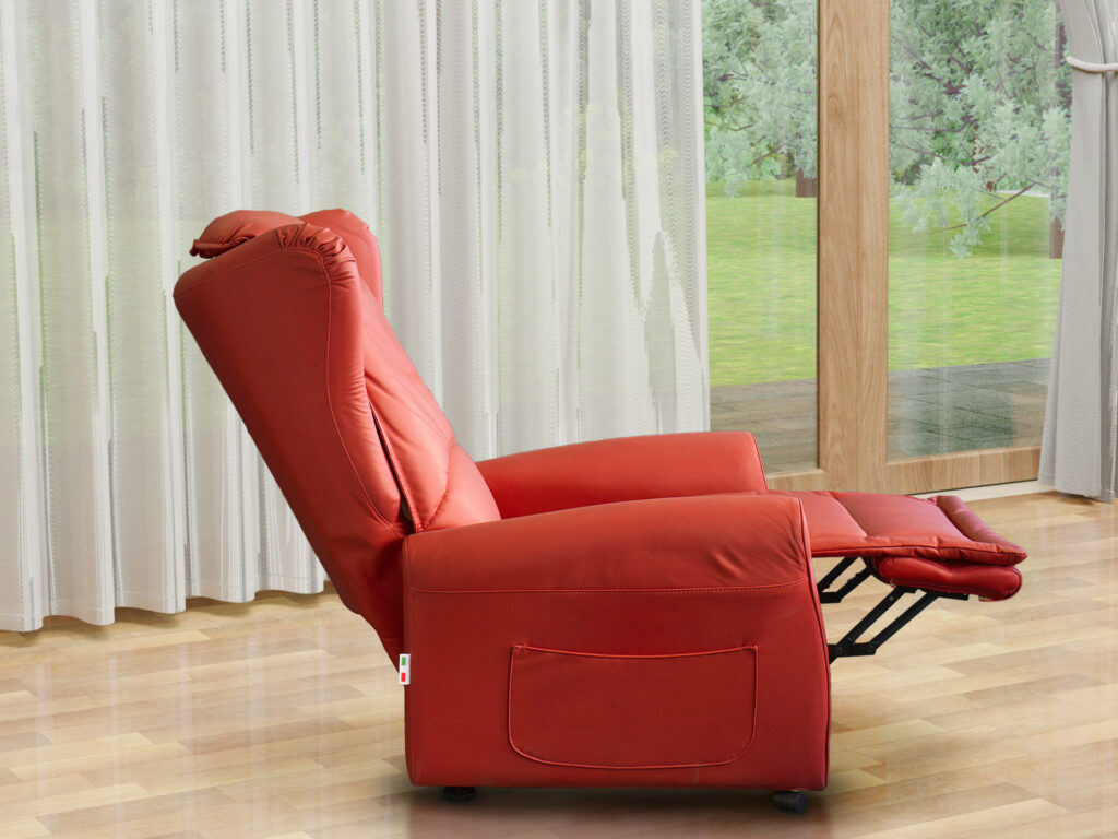 POLTRONA MASSAGGIO SHIATSU RELAX LETTURA GAMBE PIEDI ORIZZONTALI