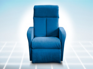 POLTRONA RELAX PER ANZIANI BLU-AVIO