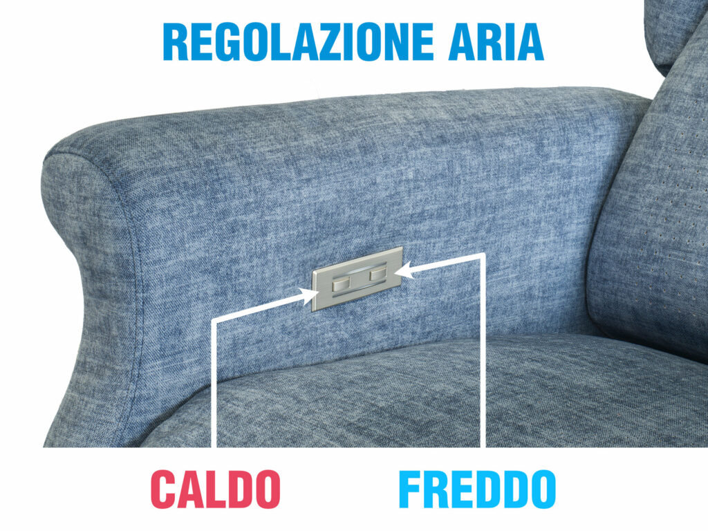 PULSANTIERA POLTRONA VENTILATA CALDO FREDDO
