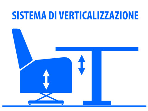 POLTRONA MEMORY FOAM CON SISTEMA DI VERTICALIZZAZIONE