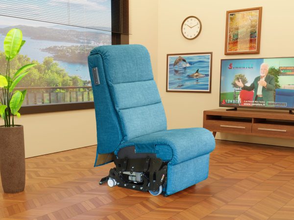 Poltrona relax disabili XXL XL 7 motori senza fianchi e appoggiatesta staccabili