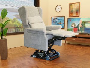 Poltrona relax disabli anziani 7 motori XXL 250 kg XL 200 cm sollevata 35 cm posizione panorama
