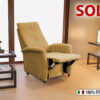 Poltrona relax economica Savoy 20 nocciola