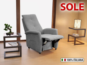 Poltrona relax economica Savoy 94 grigio