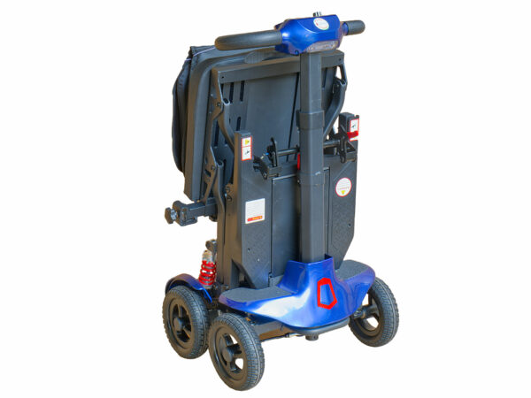 SCOOTER ELETTRICO ANZIANI PIEGHEVOLE TROLLEY TRASPORTABILE CHIUSO
