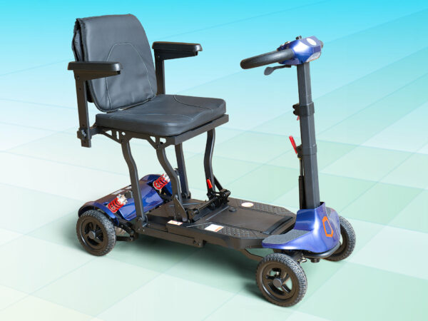 SCOOTER ELETTRICO PER ANZIANI PIEGHEVOLE TROLLEY TRASPORTABILE AUTO TRENO BUS