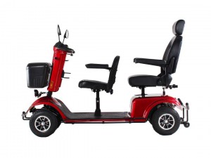 SCOOTER ELETTRICO DUE POSTI PER ANZIANI E DISABILI VISTA LATERALE