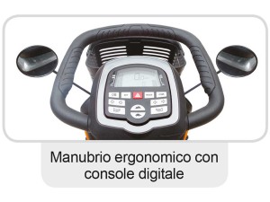 Scooter per disabili e anziani con manubrio ergonomico