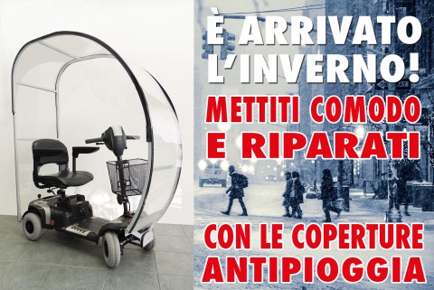 COPERTURE PER SCOOTER ELETTRICI PER ANZIANI E DISABILI