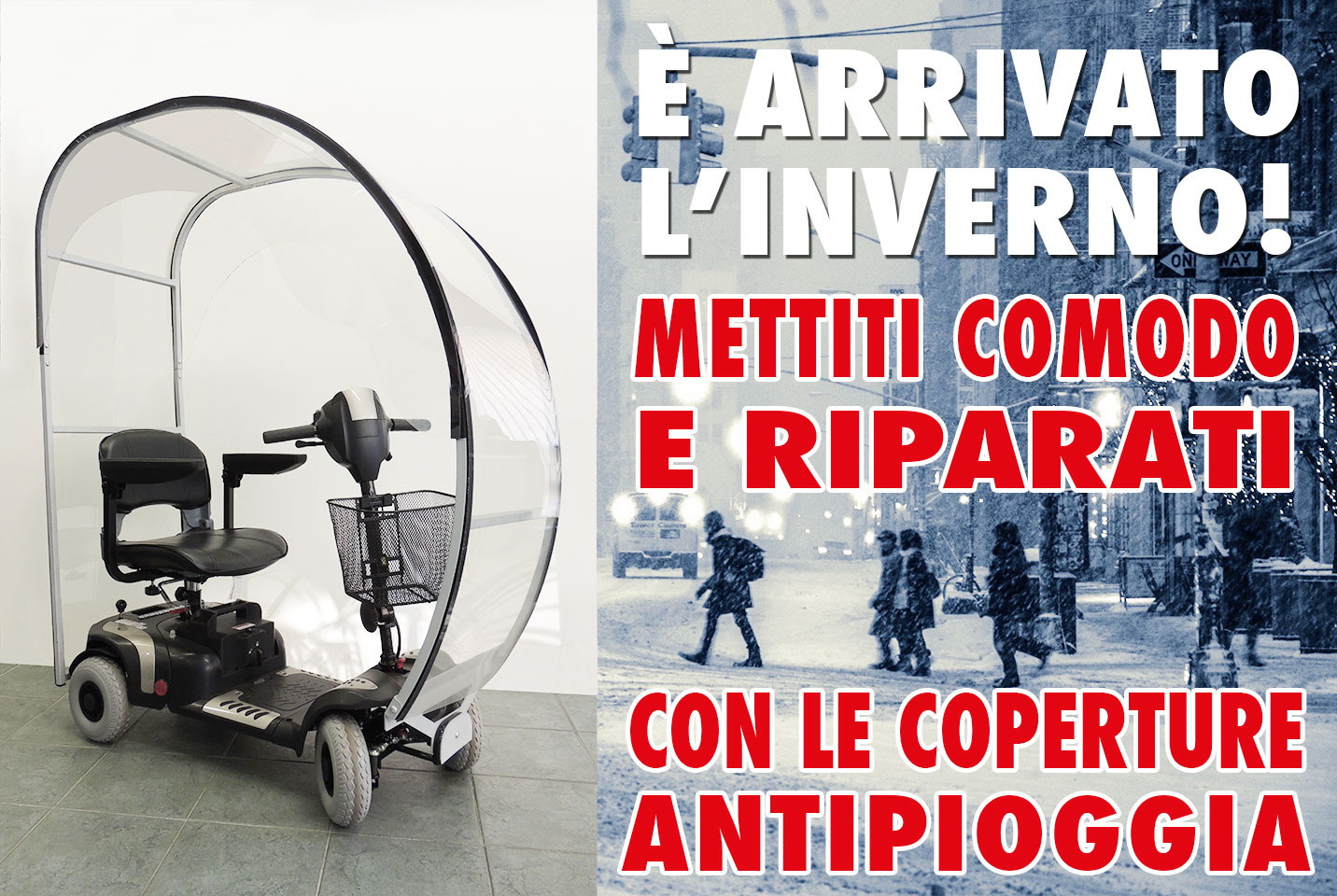 Coperture per scooter elettrici per anziani e disabili