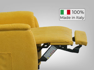 doppia pediera estensibile poltrona relax piccola made in italy