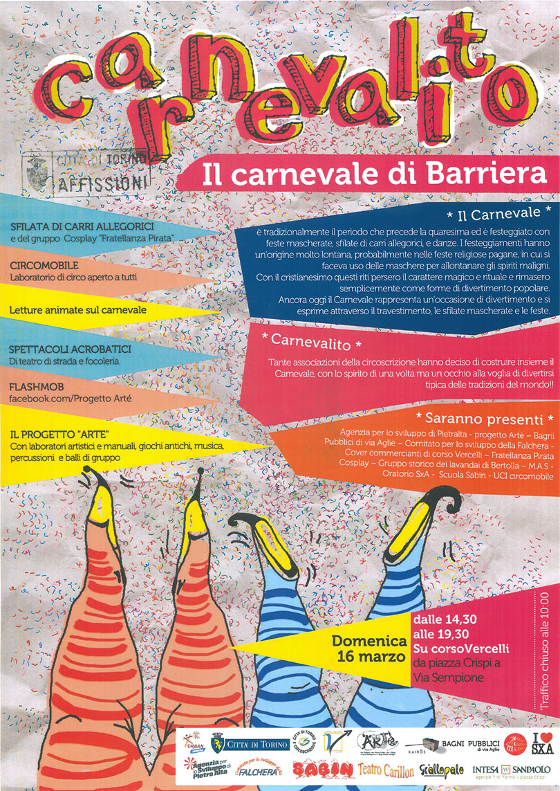 CARNEVALITO 2014 – IL CARNEVALE DELLA BARRIERA – TORINO