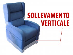 POLTRONA ANZIANI SOLLEVAMENTO VERTICALE