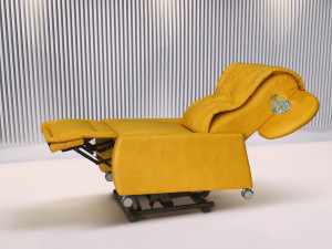 POLTRONA DISABILI SENZA BRACCIOLI ELEVATA 20CM PRONTA PER SPOSTAMENTO PERSONA DA POLTRONA A LETTO