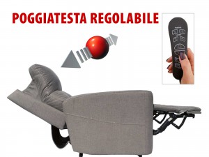 poltrona relax 4 motori poggiatesta regolabile