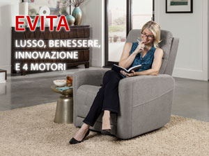 poltrona relax 4 motori posizione lettura