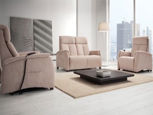 salotto composto da coppie di poltrone relax asia