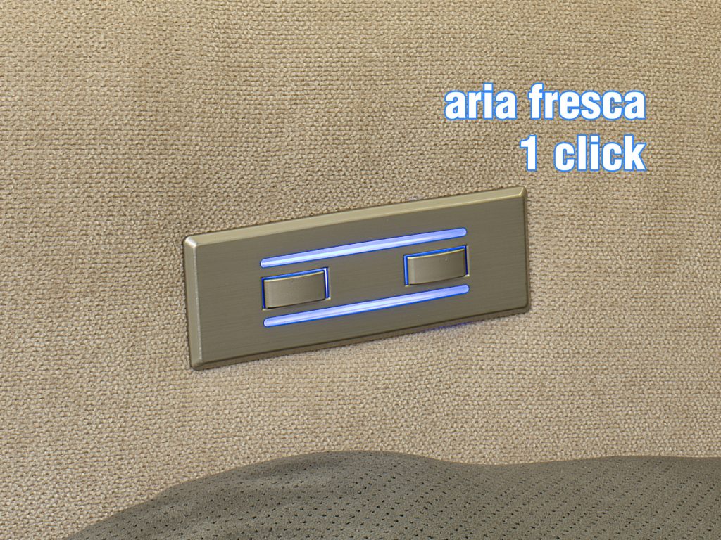 poltrona relax con ventilazione fresco al minimo led acceso 1 click