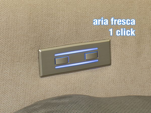 poltrona relax con ventilazione fresco al minimo led acceso 1 click