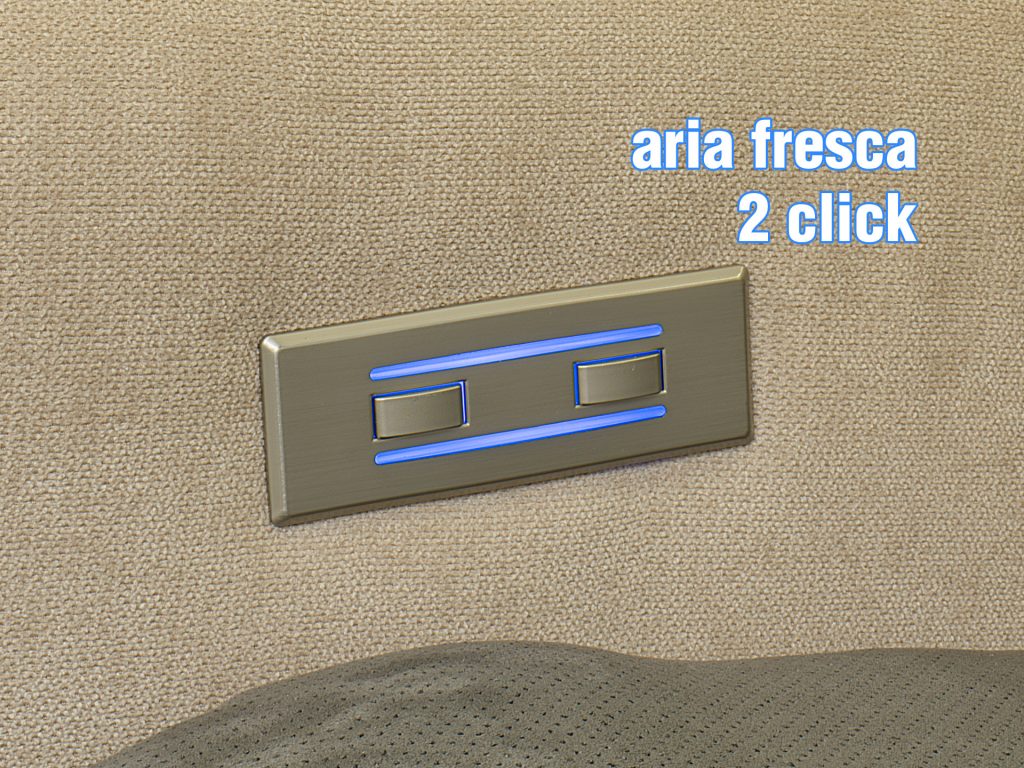 poltrona relax con ventilazione fresco al minimo led acceso 2 click