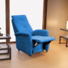 poltrona relax economica blu avio