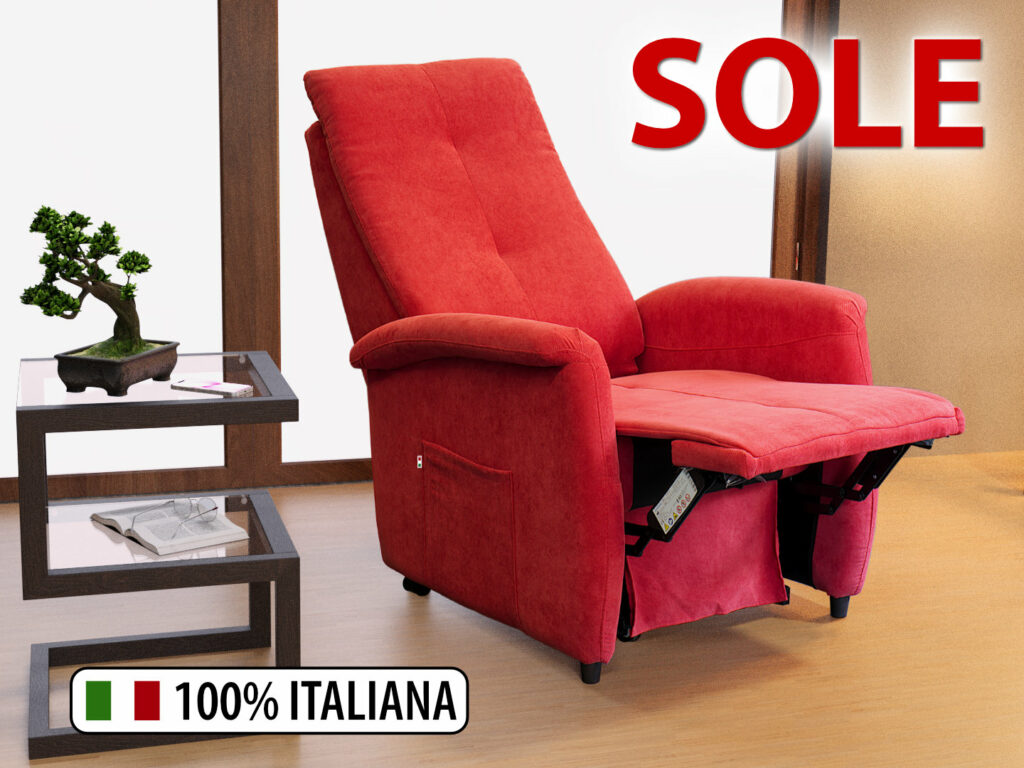 poltrona relax economica offerta 590€ SOLE 1 MOTORE