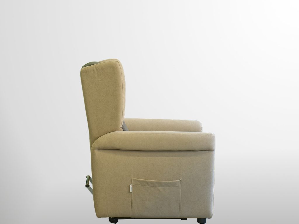poltrona relax ventilata design profilo laterale