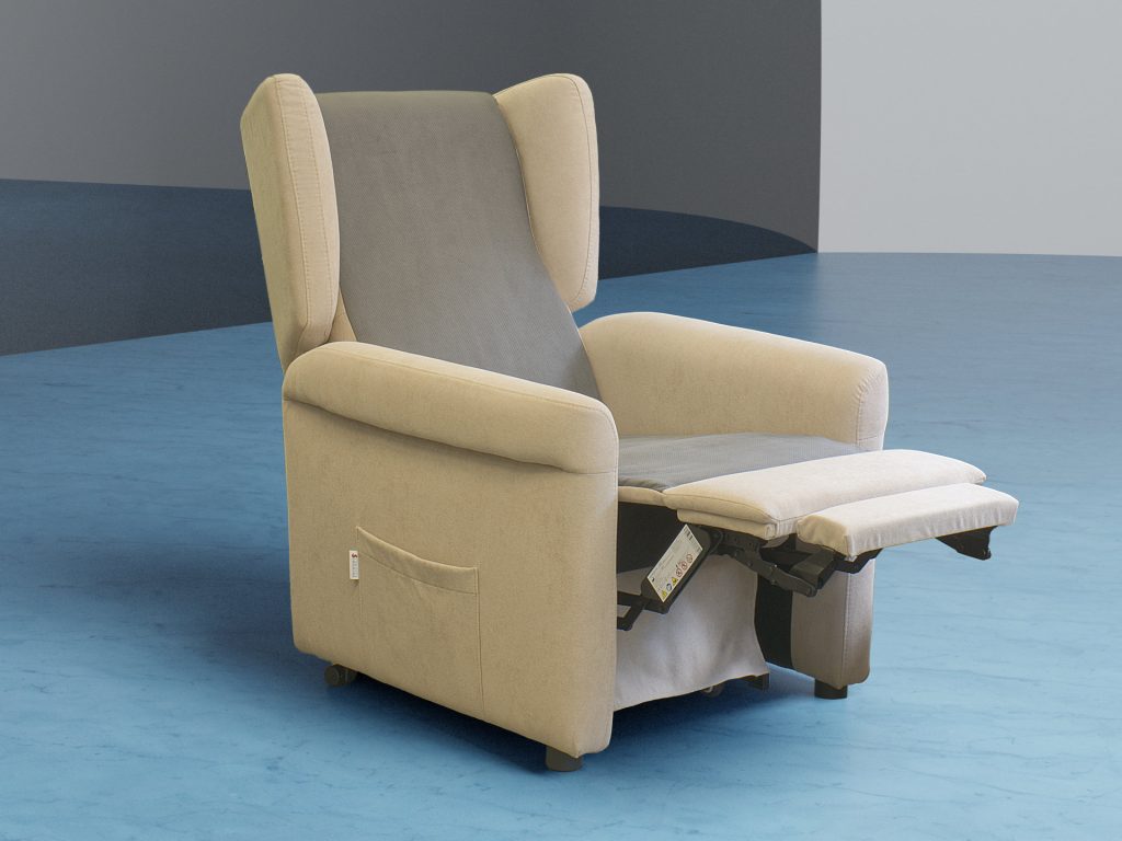 poltrona relax ventilata posizione tv classica