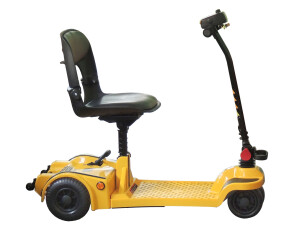 scooter pieghevole trolley lato