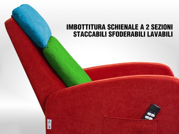 OFFERTA POLTRONA ANZIANI SCHIENALE DUE SEZIONI