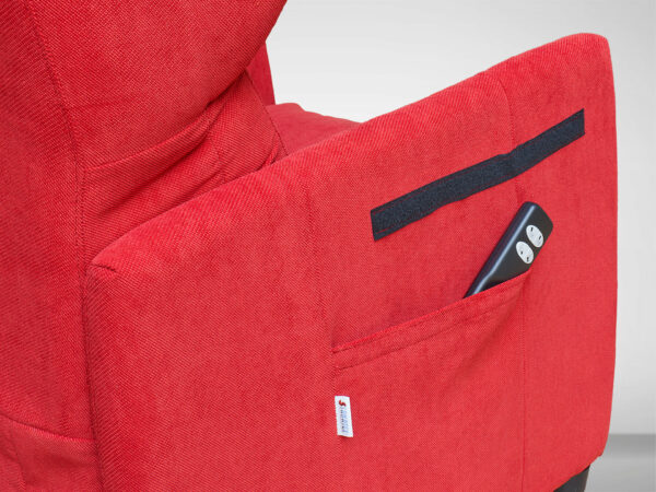 PICCOLA POLTRONA RECLINABILE 58 CM BRACCIOLI STRETTI CON IMBOTTITURA STACCATA