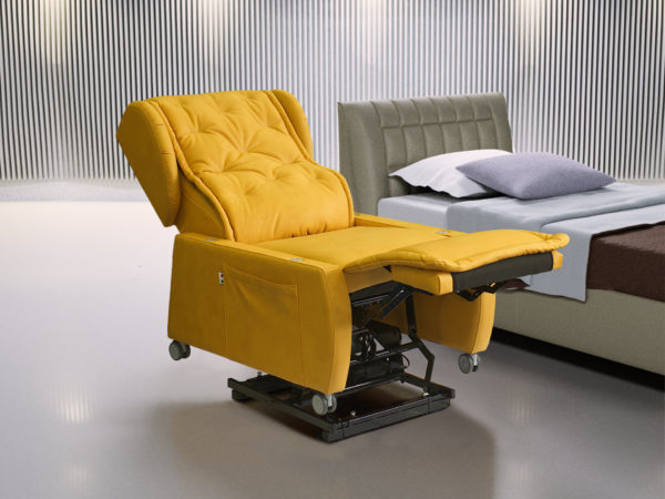 POLTRONA DISABILI SENZA BRACCIOLI PER SPOSTAMENTO SU LETTO