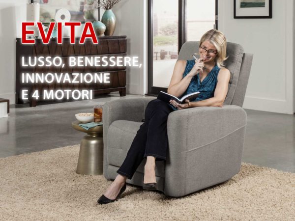 poltrona relax 4 motori posizione lettura