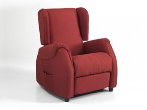 Poltrona relax alzapersona per anziani turchese