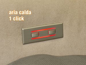 poltrona relax con ventilazione caldo al massimo led acceso 1 click