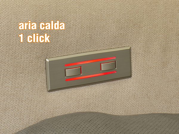poltrona relax con ventilazione caldo al massimo led acceso 1 click