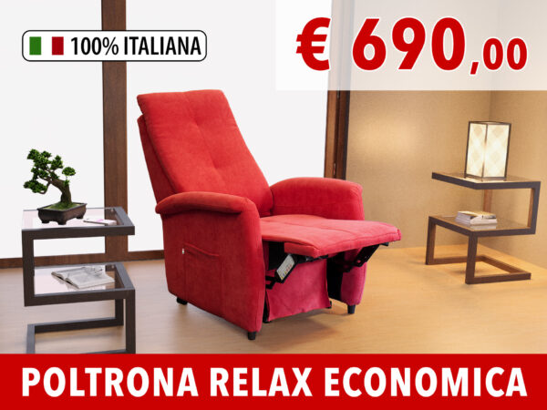 poltrona relax economica 100x100 italiana offerta € 690